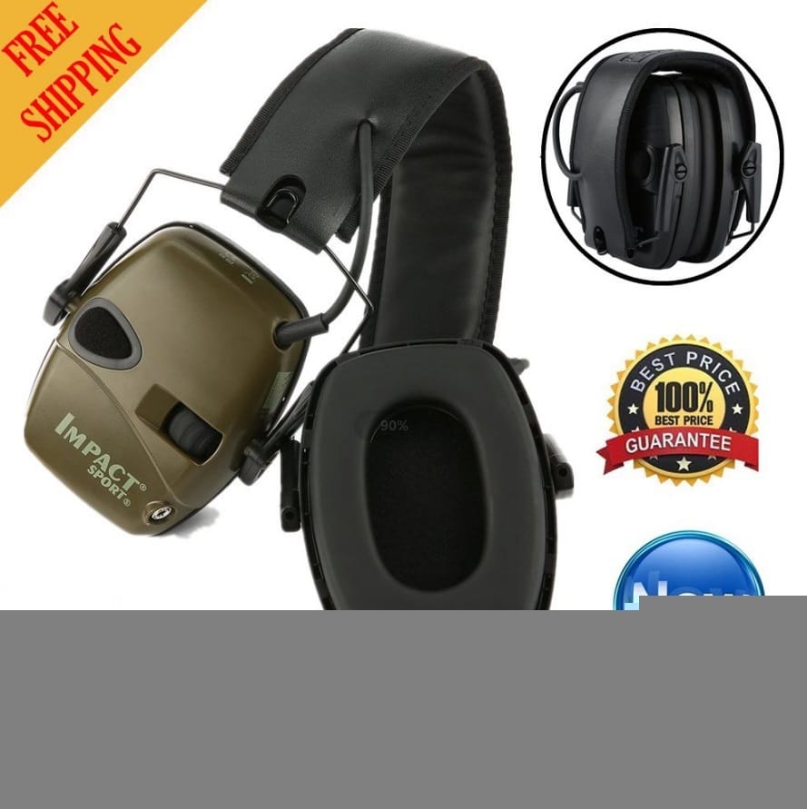 Earmuff Outdoor Noise Reduction Electronic Headphones Without Battery black - Image 3