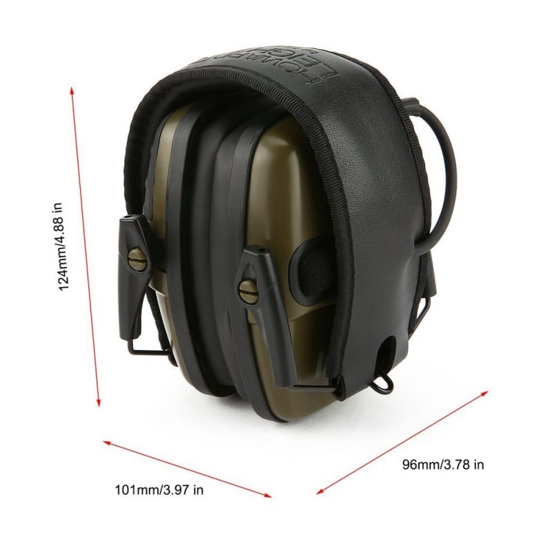 Earmuff Outdoor Noise Reduction Electronic Headphones Without Battery black - Image 7