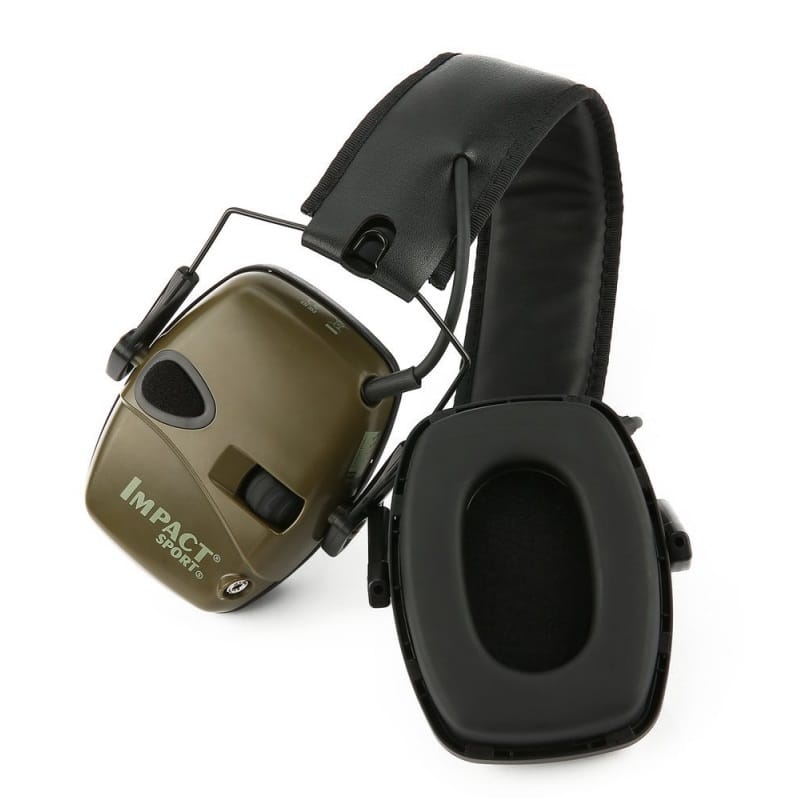 Earmuff Outdoor Noise Reduction Electronic Headphones Without Battery green - Image 5