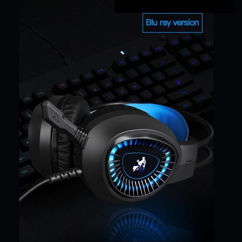 V1000 Headset Heavy Bass Internet Cafe E-sports Game Headphones Luminous 7.1 Channel USB/3.5MM Headset red_7.1 USB interface - Image 6