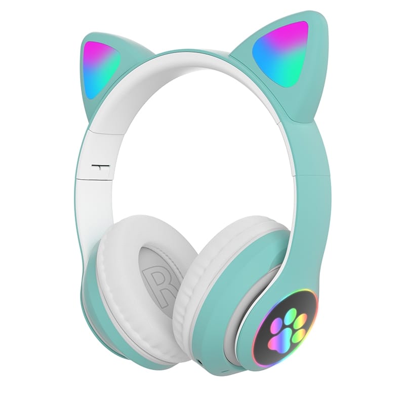 Children's Headphone Rgb Luminous Cartoon Animal Shape Bluetooth Headset purple - Image 3