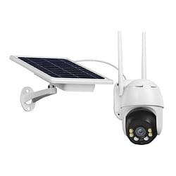 Category: Dropship Security & Safety, SKU #PEL_0I2HMH97, Title: Outdoor HD Monitor Camera Wireless Wifi Solar Battery Powered Camera white