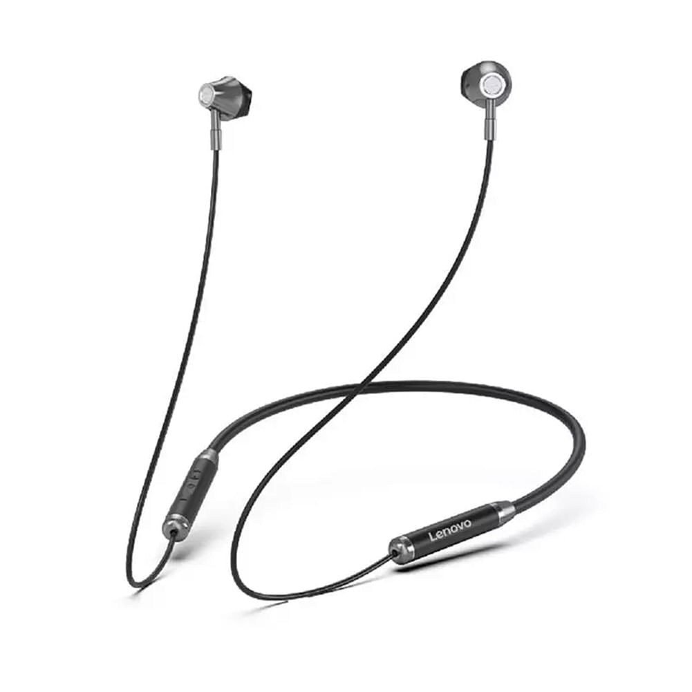Original LENOVO He06 Bluetooth 5.0 Neckband Wireless Earphones Stereo Sports Magnetic Waterproof Headset black