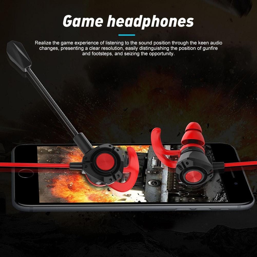 G22 Wired 3.5mm Earplug Gaming Earphone Dynamic Headphone In-ear Noise Reduction Earbuds With Microphone Black - Image 5