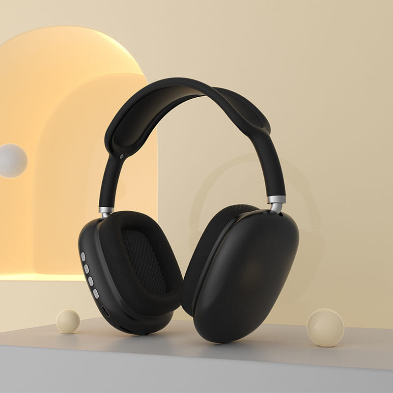 Mobile Phone Wireless Headset P9airmax Bluetooth-compatible Head-mounted Earphones Phone Computer Universal Headset Gaming Headphones White - Image 3