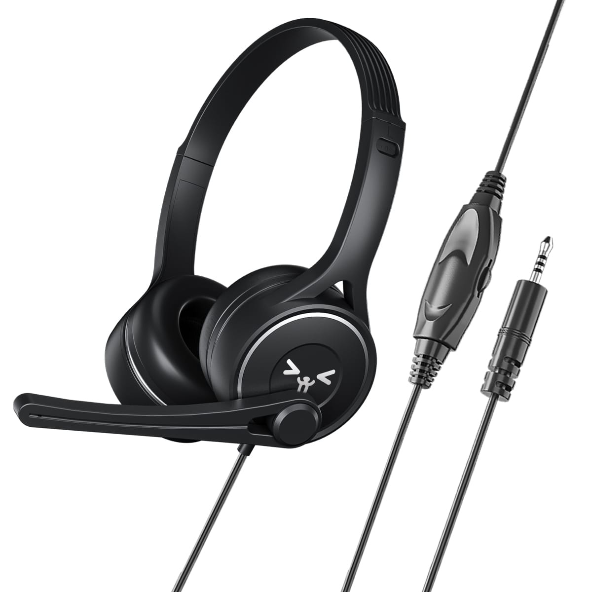 Lightweight Sy-g30 Universal Stereo Headset High-performance Noise Cancelling Ergonomic Design 3.5MM Wired Head-mounted Headphones black - Image 4