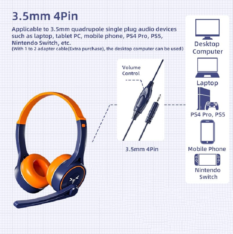 Lightweight Sy-g30 Universal Stereo Headset High-performance Noise Cancelling Ergonomic Design 3.5MM Wired Head-mounted Headphones black - Image 5