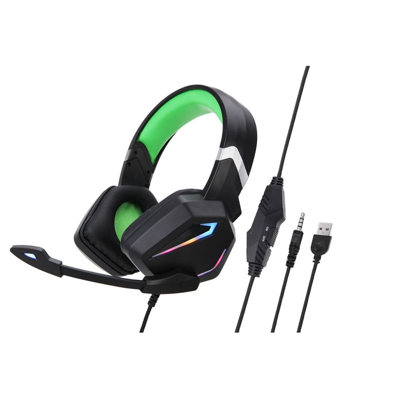 G20 Dynamic Rgb Dual Streamer Wired Headset Noise Reduction Microphone Stereo Ergonomic Head-mounted Gaming Computer Earphone Dark blue - Image 2