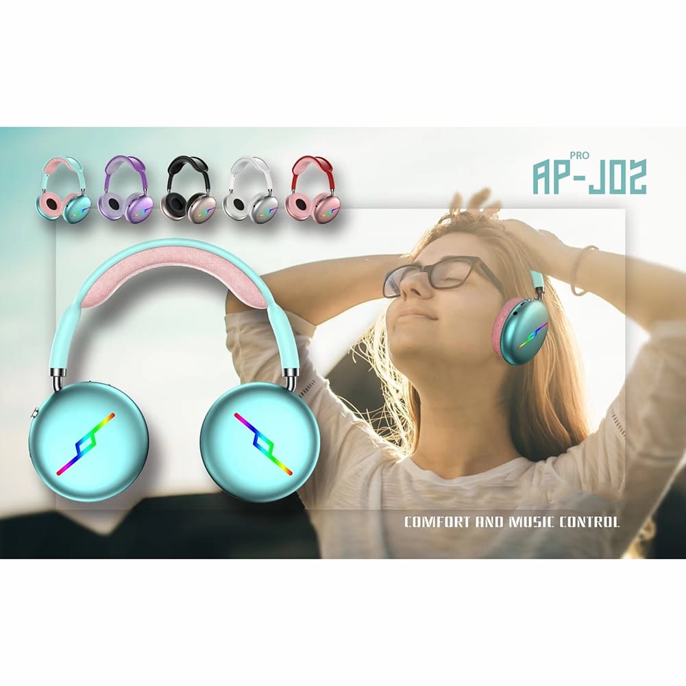 Head-mounted Bluetooth-compatible Headset Stereo Low-latency Noise Cancelling Gaming Wireless Earphones With Breathing Light White - Image 3