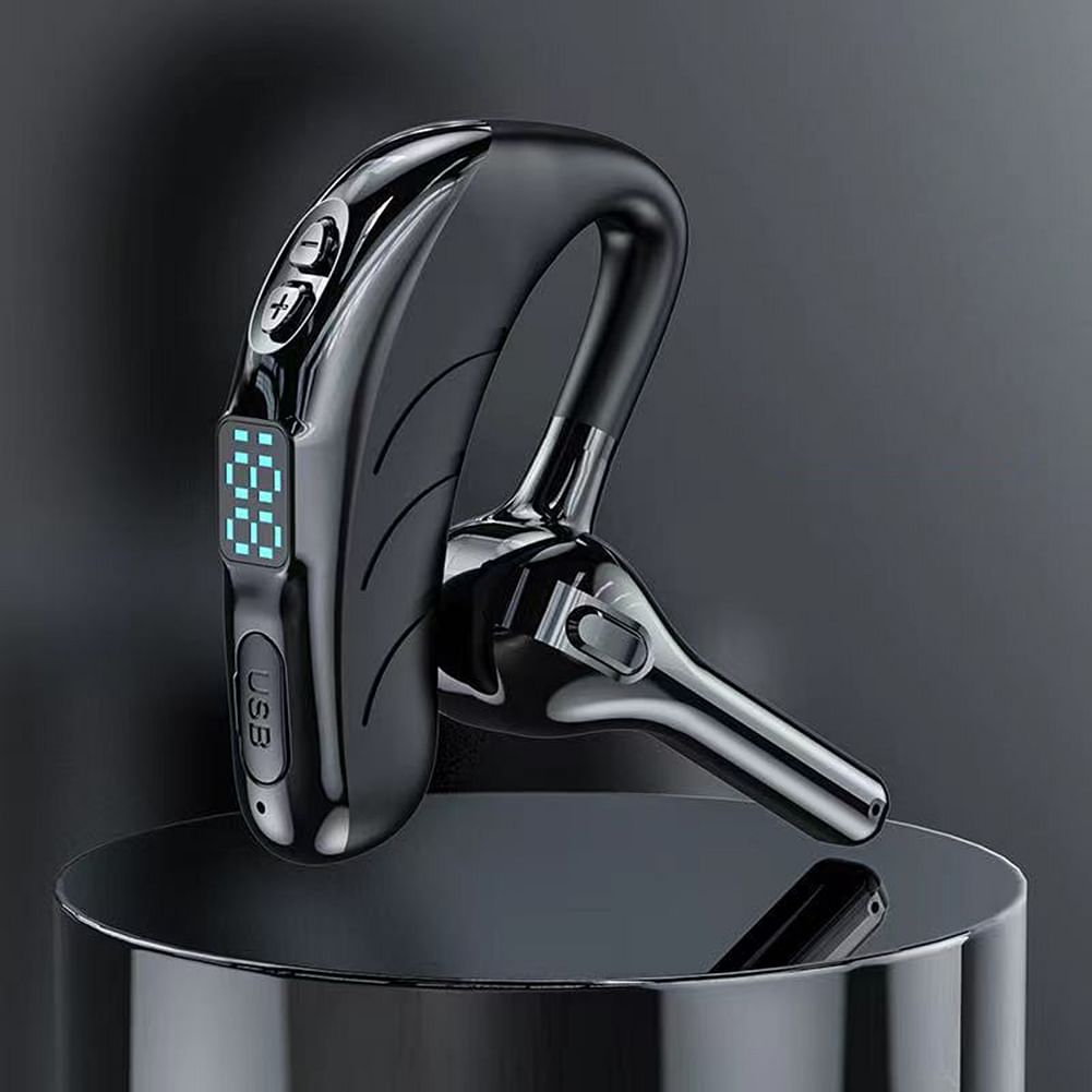 Led Display Wireless X13 Bluetooth  Earphones Car Sports Hanging Ear Type Long Standby Time Noise Cancelling Headset X13 black
