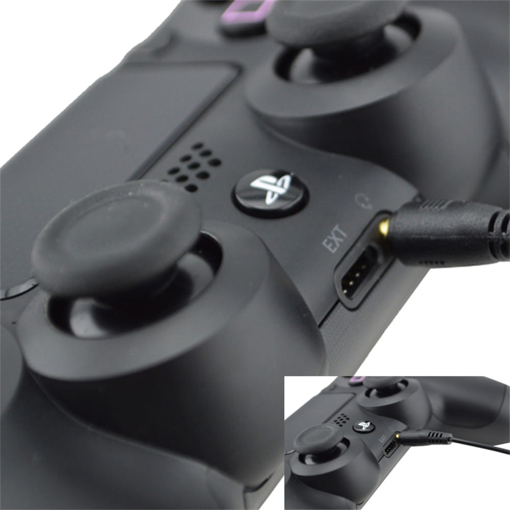 Ps4 Gaming Headset Adjustable Omnidirectional Microphone 3.5mm Plug Noise Reduction Wired Earphone With Volume Controller black - Image 3