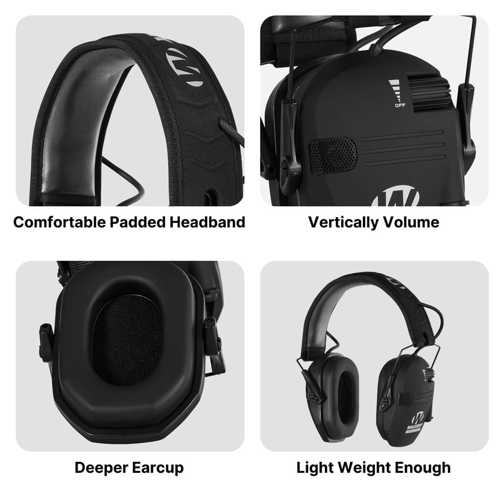 Intelligent Noise Reduction Earmuffs Ear Protective Acoustic Hood For Professional Shooting Training - Image 5