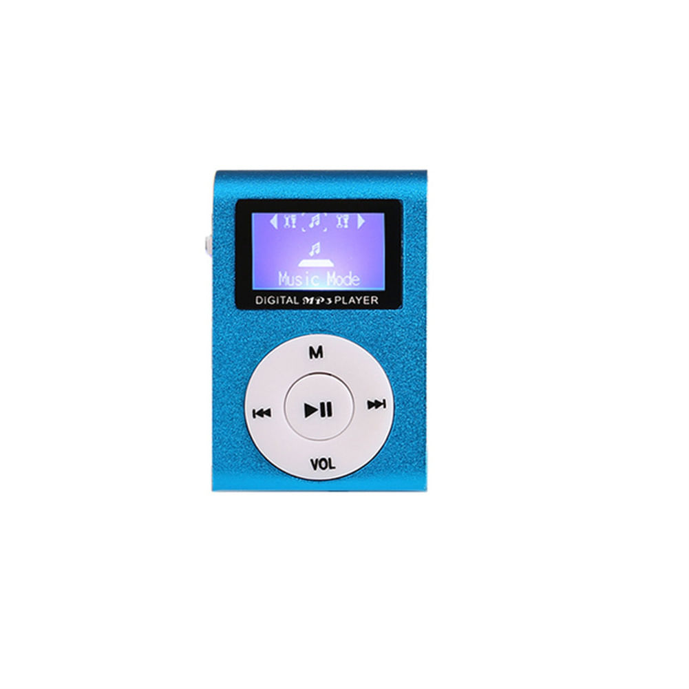 Mini Cube Clip-type Mp3 Player Display Rechargeabl
