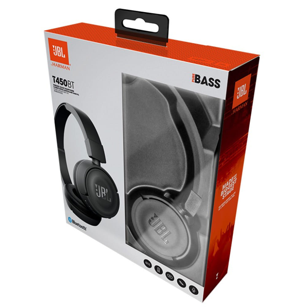 T450BT Wireless Bluetooth Headphones Foldable In-ear Bass Headset with Mic Noise Cancelling Blue - Image 5