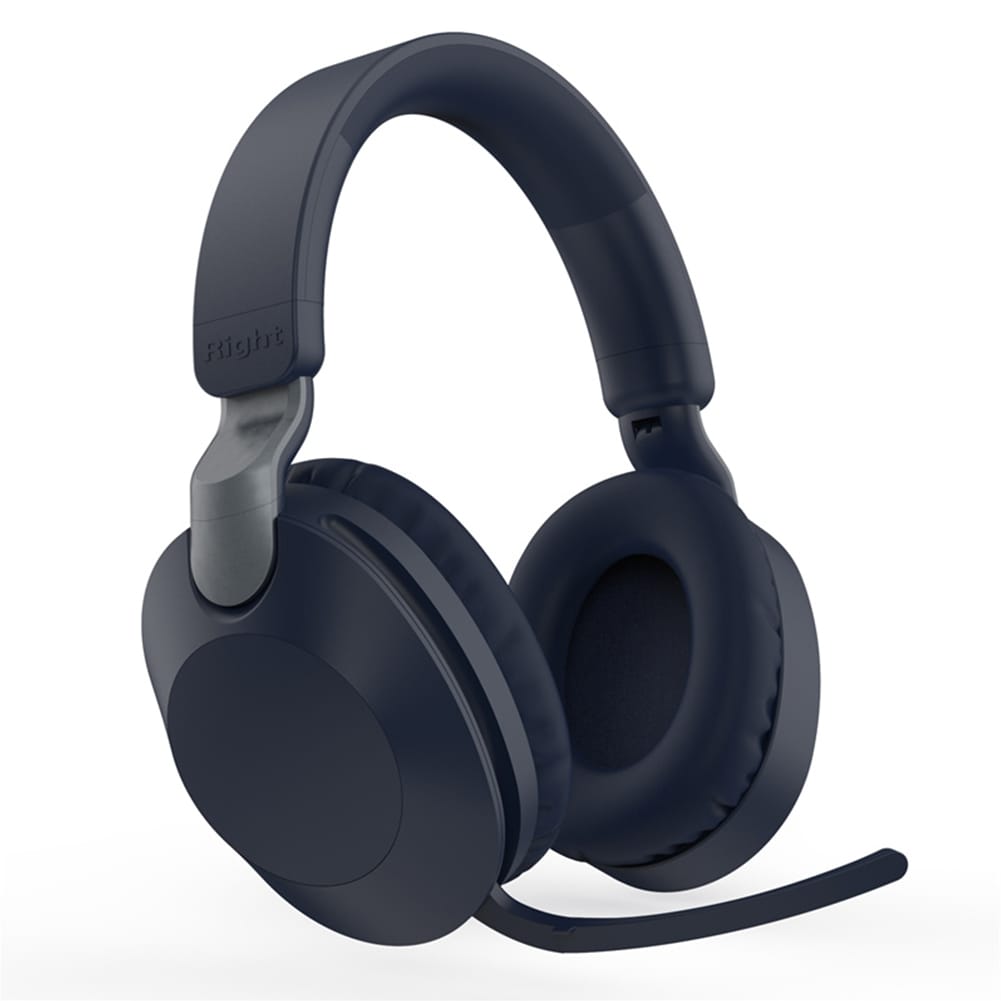 Bluetooth Headset Stereo Music External Folding Wireless Gaming Headphones with Microphone Navy Blue - Image 5