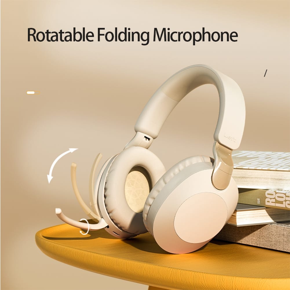 Bluetooth Headset Stereo Music External Folding Wireless Gaming Headphones with Microphone Navy Blue - Image 6
