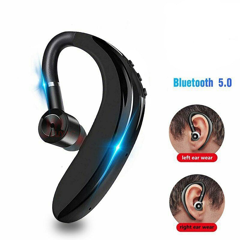 S109 Single Ear Wireless Bluetooth Headphones In-ear Call Noise Cancelling Business Earphones With Mic black