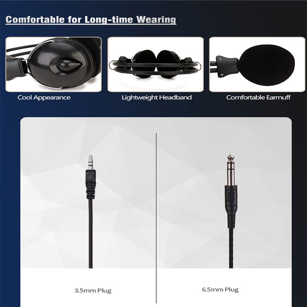 Bass Wired Gaming Headset 3.5mm Plug Foldable Portable Hifi Headphones Sy808 for Phone Tablet Black - Image 2