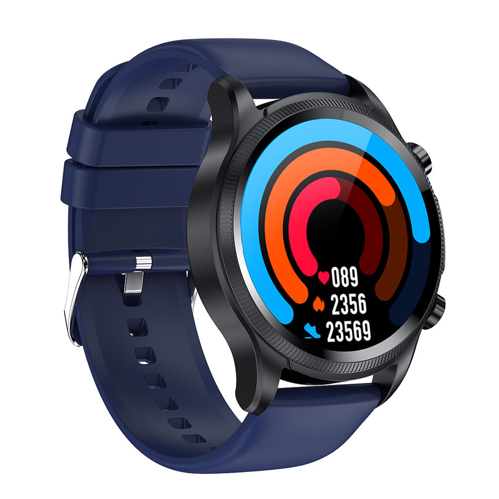 E400 Smart Watch Noninvasive Blood Glucose Ecg Body Temperature Blood Oxygen Monitoring Sport Smartwatch Blue