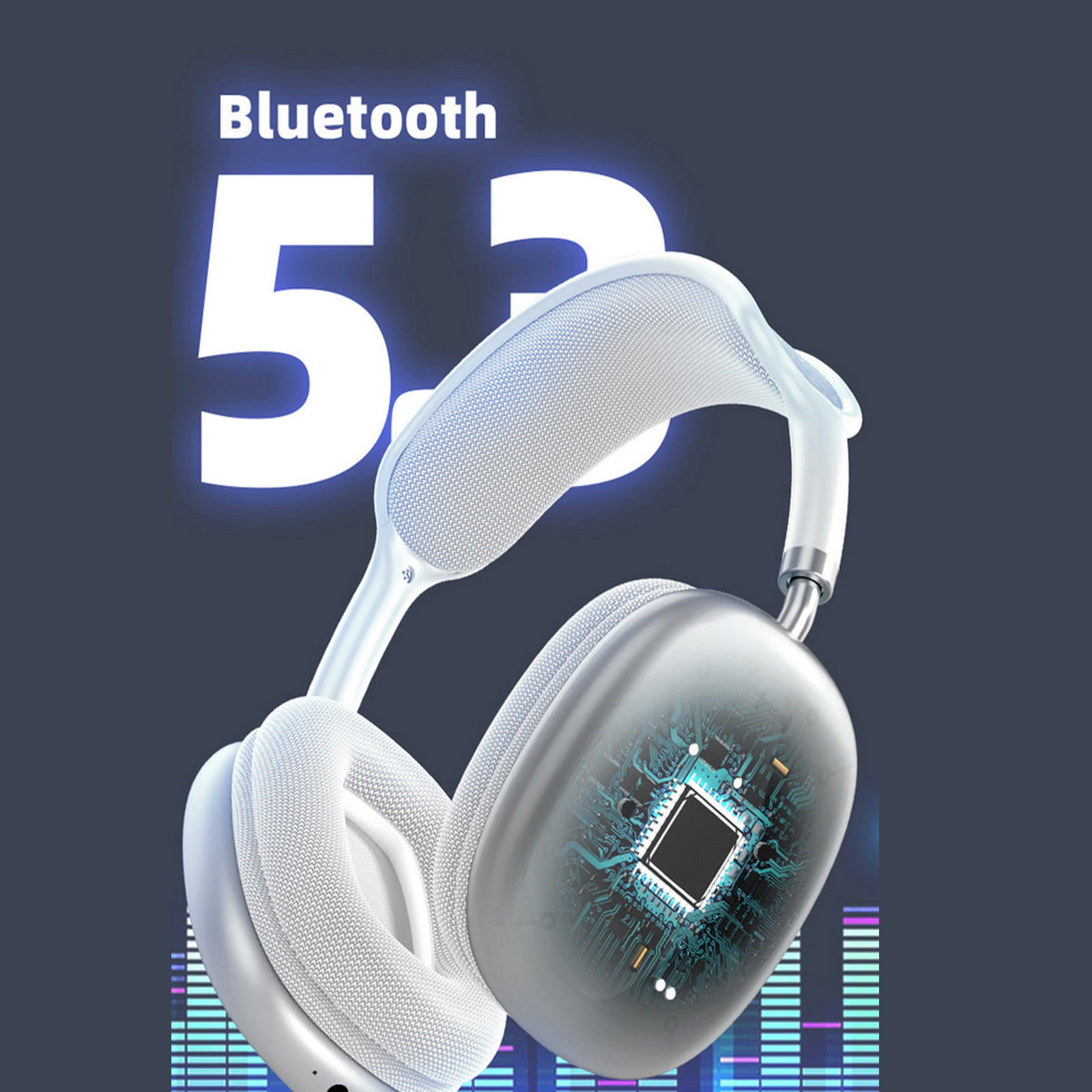 Wireless Bluetooth 5.3 Headset In-ear Physical Noise Canceling Stereo Gaming Headphones Stn-01 Red - Image 2