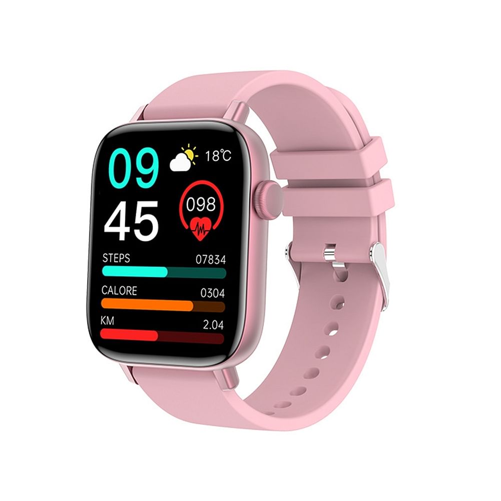 T49 Smart Watch Large Screen Music Playing Exercise Heart Rate Monitoring Bluetooth Call Bracelet Pink