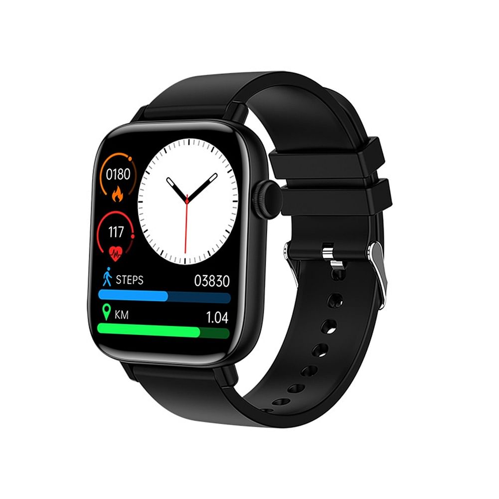 T49 Smart Watch Large Screen Music Playing Exercise Heart Rate Monitoring Bluetooth Call Bracelet Black