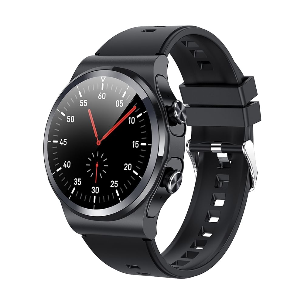 Gt69 2-in-1 Smart Watch 8 Sports Modes Tws Bluetooth-compatible Headset Heart Rate Dial Smartwatch Black