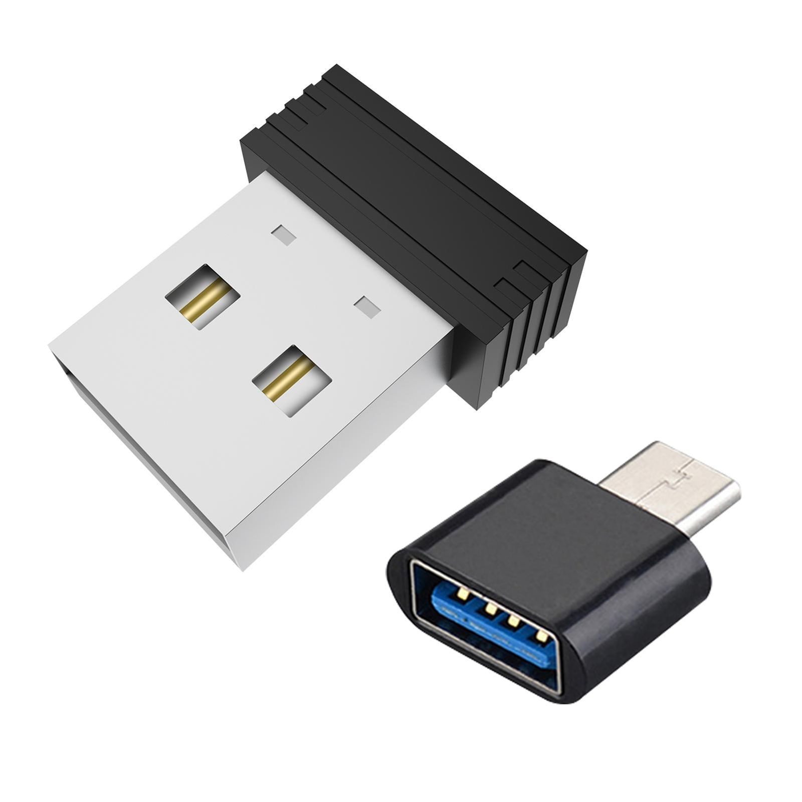 Mini Usb Mouse Touch Automatic Computer Anti-sleep Mouse Mover Awake Keeps Simulate Device Driver Free black + adapter