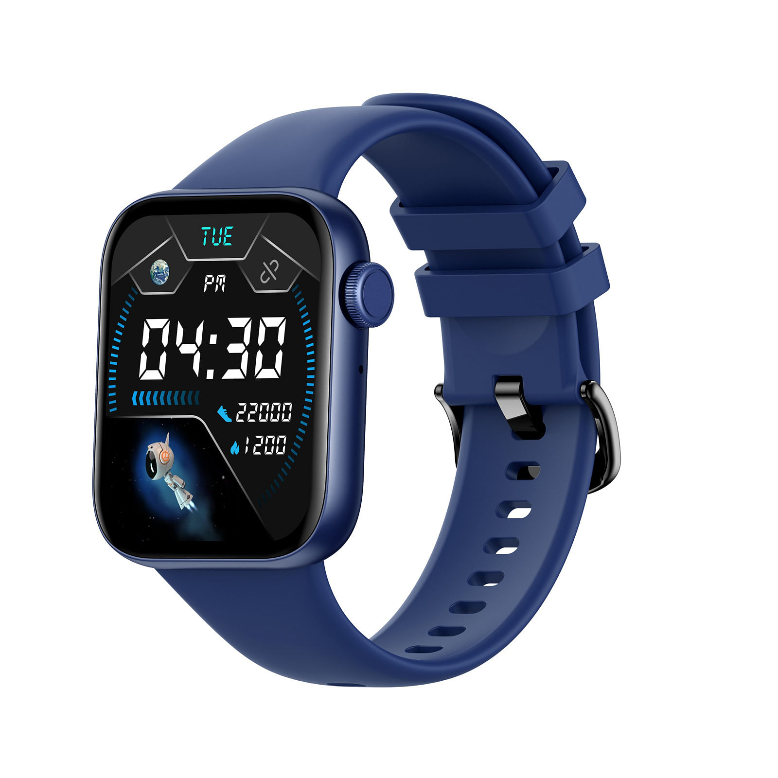 L31 Smart Watch 1.85 Inch Full Touch Screen with Encoder Bluetooth Call Da Fit Smart Bracelet Blue