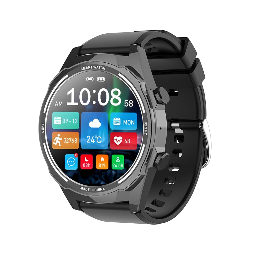 Max16 Smart Watch Bluetooth-compatible Call Offline Payment Pedometer Blood Oxygen Monitoring Smartwatch Black