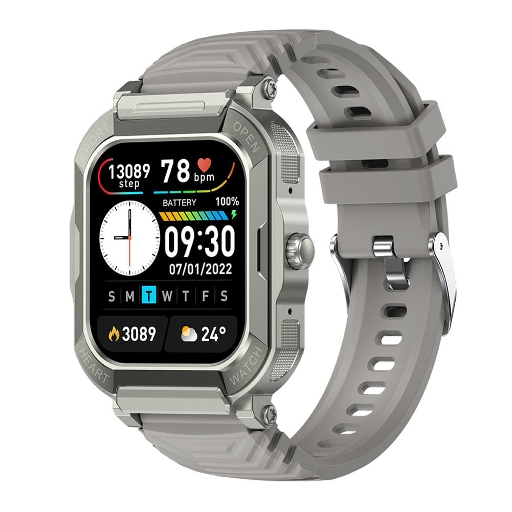 H30 Smart Watch Bluetooth Call Electronic Pedometer Heart Rate Blood Oxygen Monitoring Sports Smartwatch Silver Gray