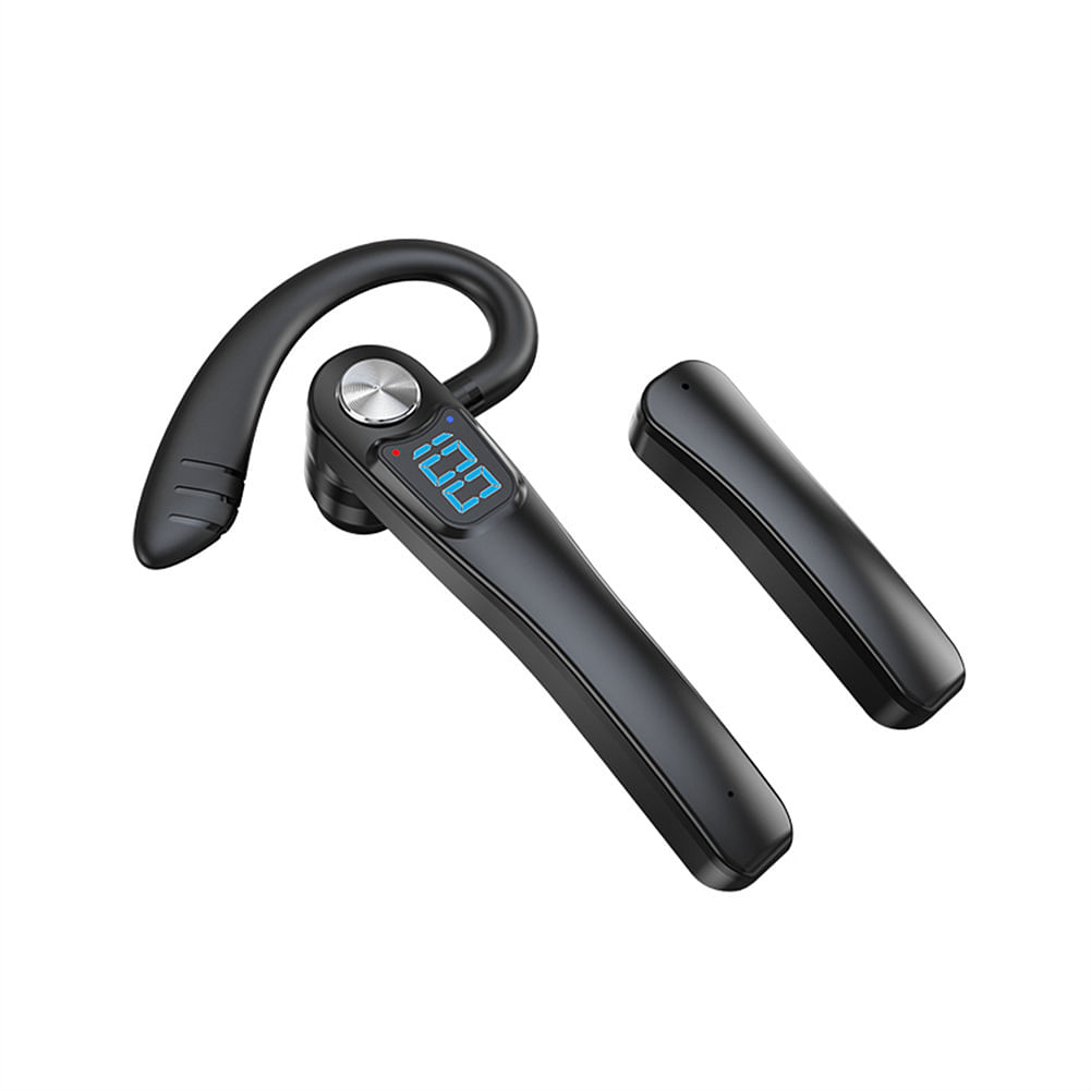 X7 Bluetooth Headset With Replaceable Battery Power Display Voice Control Driving Business Earphone black Single battery boxed