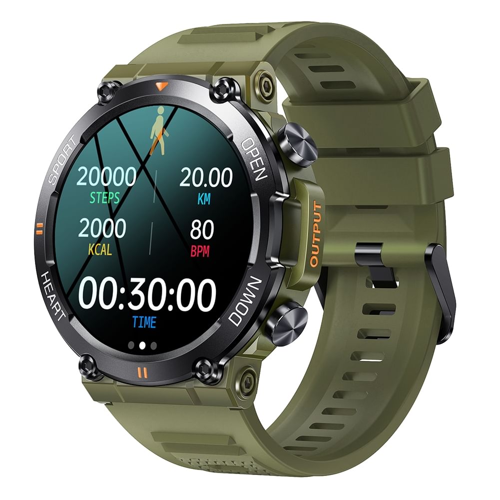 K56pro Smart Watch Bluetooth Call Music Playing Heart Rate Blood Pressure Monitoring Sports Bracelet Green