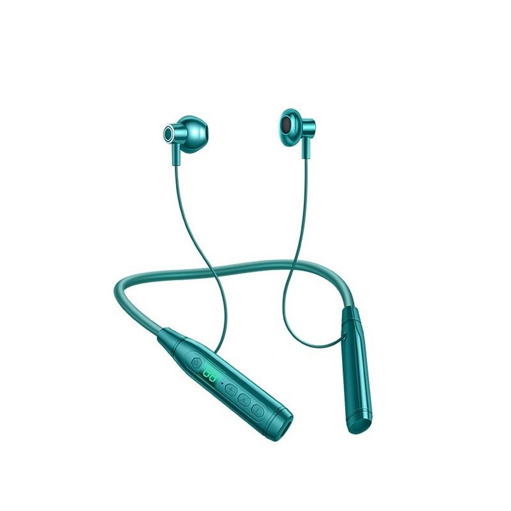 Bt25 Wireless Bluetooth Headset Power Display Large-capacity Battery Neck Hanging Sports Headphone green