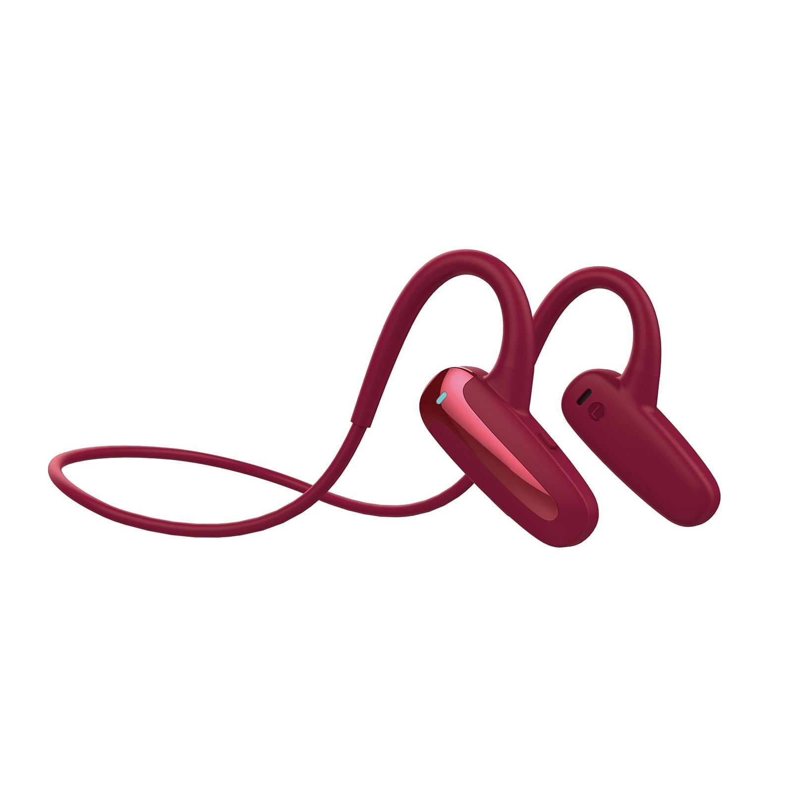 Hi70 Headset Wireless Bluetooth 5.2 Hd Call Headphones Lightweight Hanging Neck Sports Earphone Red