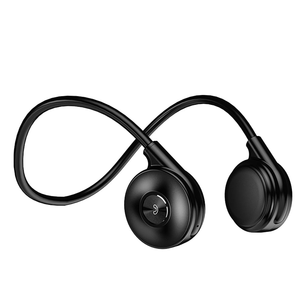 M1s Bone Conduction Headset Bluetooth-compatible 5.3 Noise Canceling Ear Hook Sports Business Headphones Black