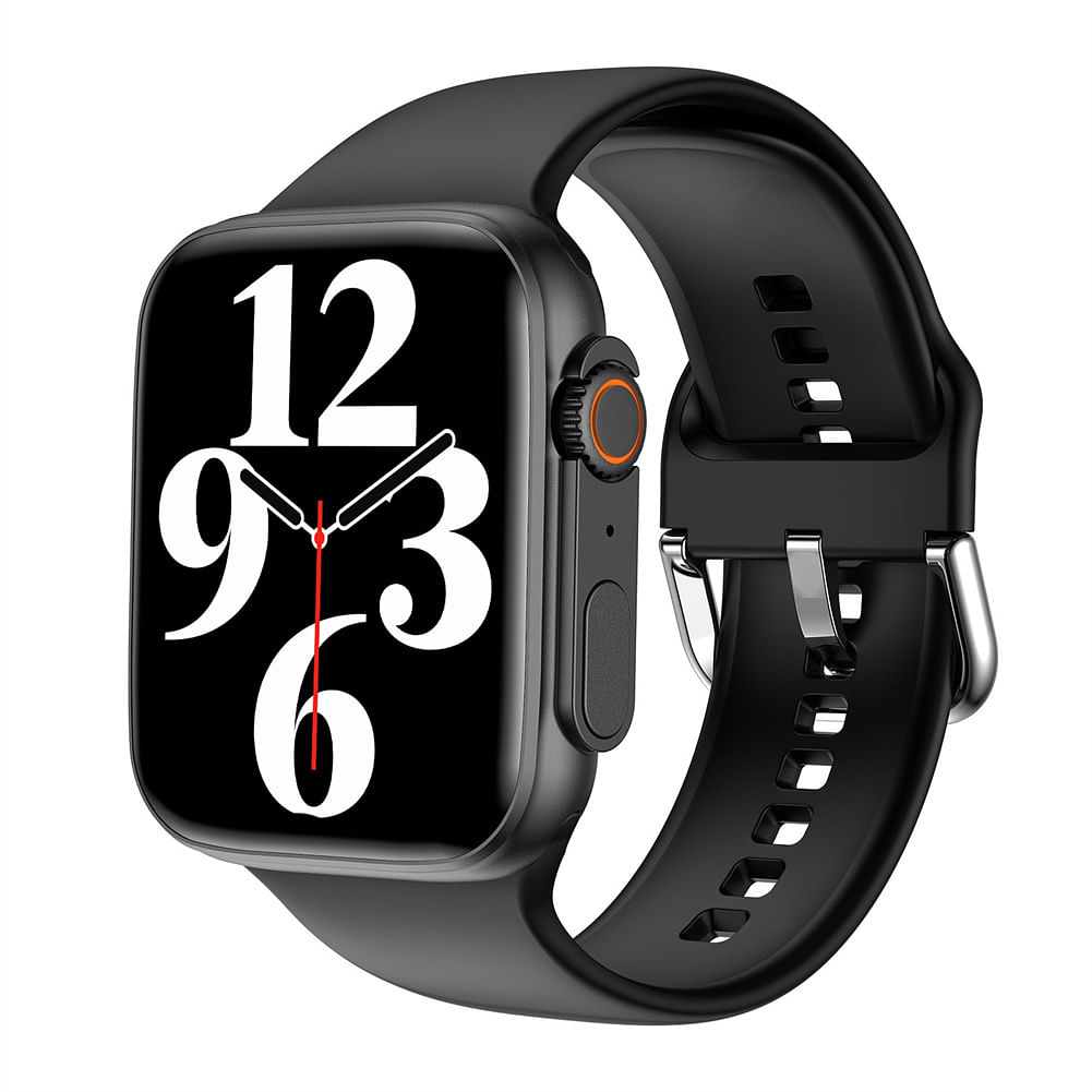 Smart Watch 1.83 Inch Touch Screen T18 Bluetooth-compatible Heart Rate Monitoring Fitness Watch Black