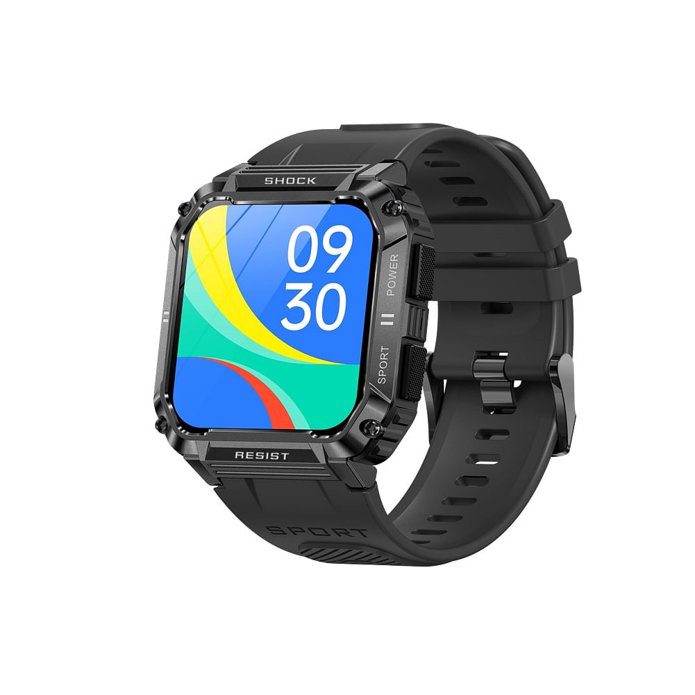 T3 Smart Watch 1.95 Inch Ips Screen Bluetooth-compatible Calling Waterproof Outdoor Fitness Bracelet Black