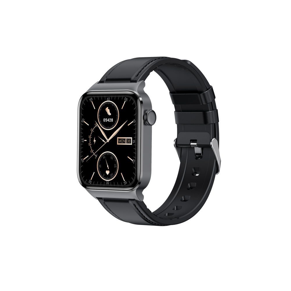 T50 Smart Watch Full Touch Screen Bluetooth-compatible Calling Heart Rate Blood Oxygen Monitoring Dafit Bracelet Black