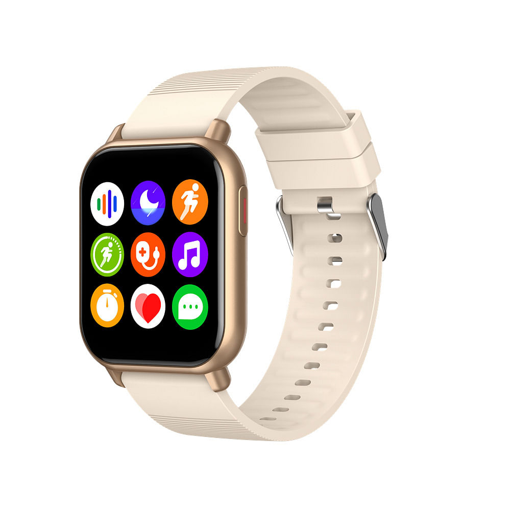 Zw32 Smart Watch 1.85 HD Screen Heart Rate Blood Oxygen Body Temperature Monitoring Magnetic Charging Wristwatch Gold