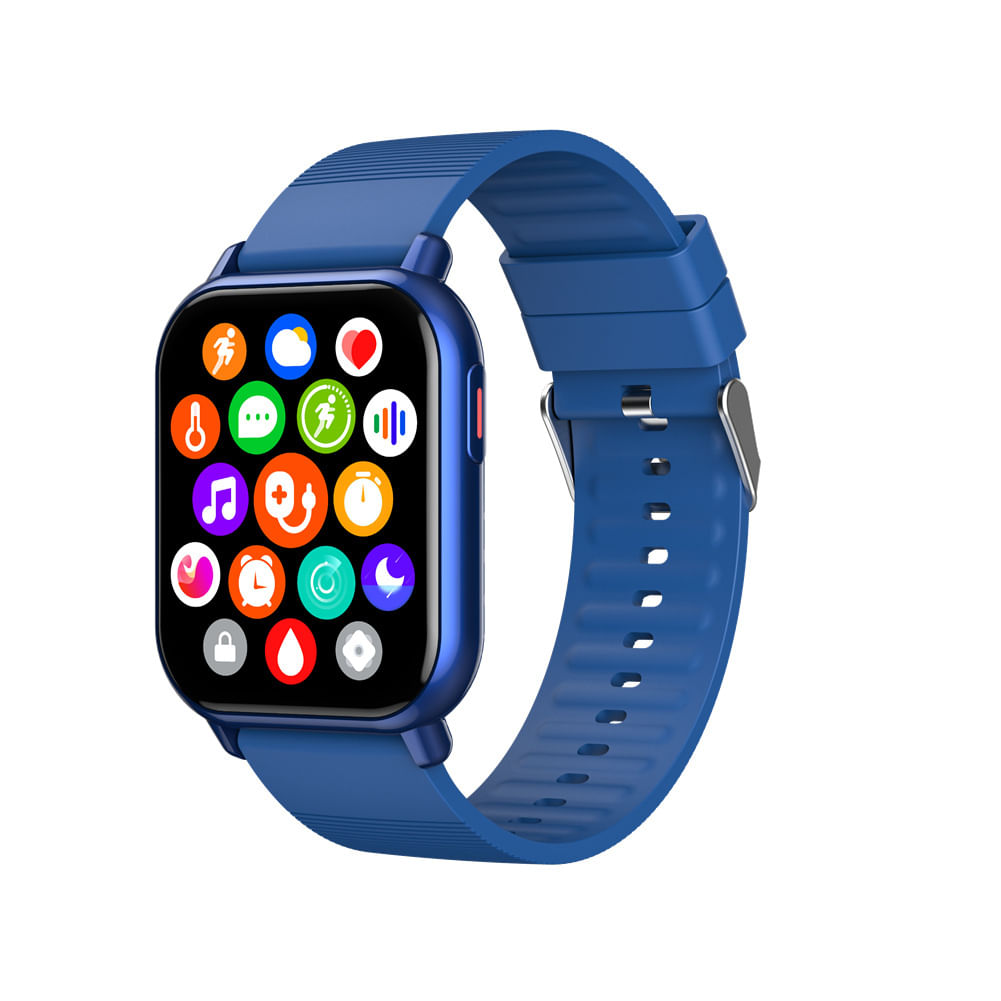 Zw32 Smart Watch 1.85 HD Screen Heart Rate Blood Oxygen Body Temperature Monitoring Magnetic Charging Wristwatch Blue
