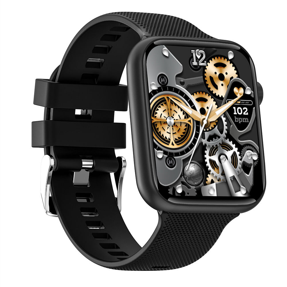 Ht15 Smart Watch Touch Screen Bluetooth-compatible Calling Heart Rate Monitor Waterproof Fitness Bracelet Black