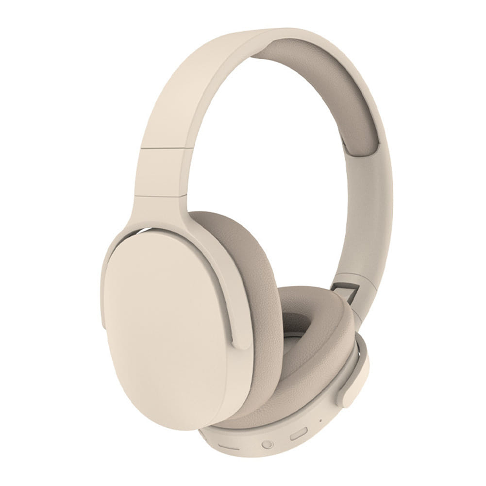 P2961 Bluetooth Headset In-Ear Stereo Hifi Subwoofer Gaming Headphones TF/AUX Music Player With Microphone apricot