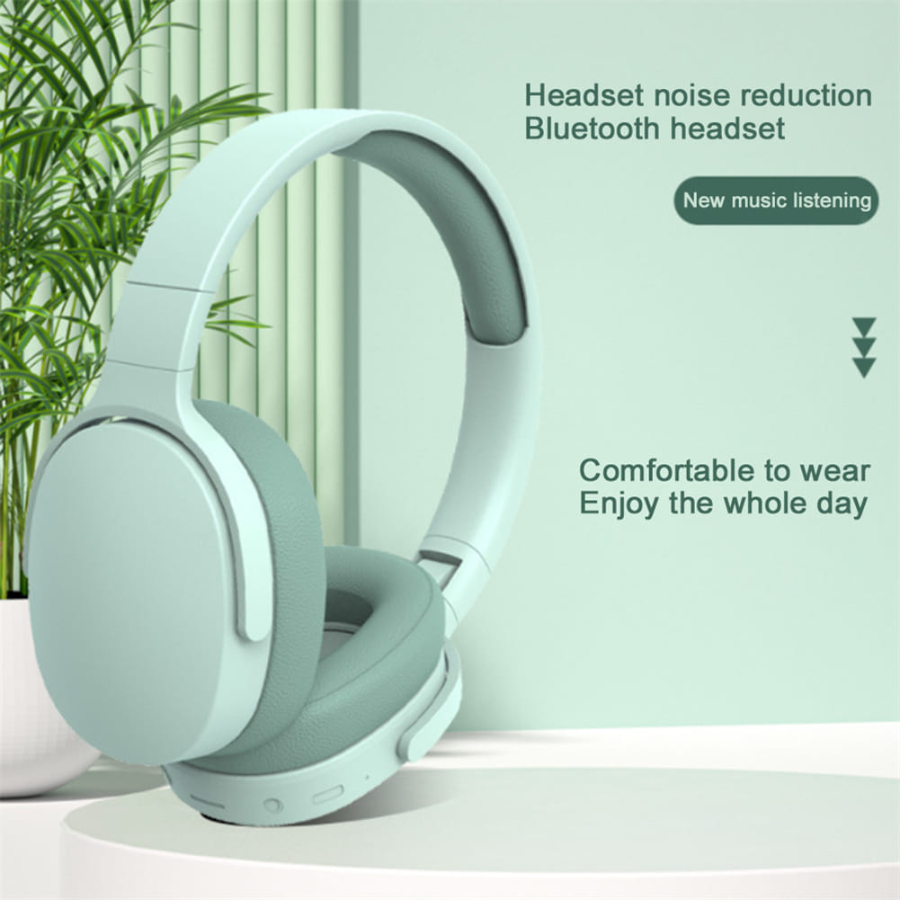 P2961 Bluetooth Headset In-Ear Stereo Hifi Subwoofer Gaming Headphones TF/AUX Music Player With Microphone apricot - Image 3