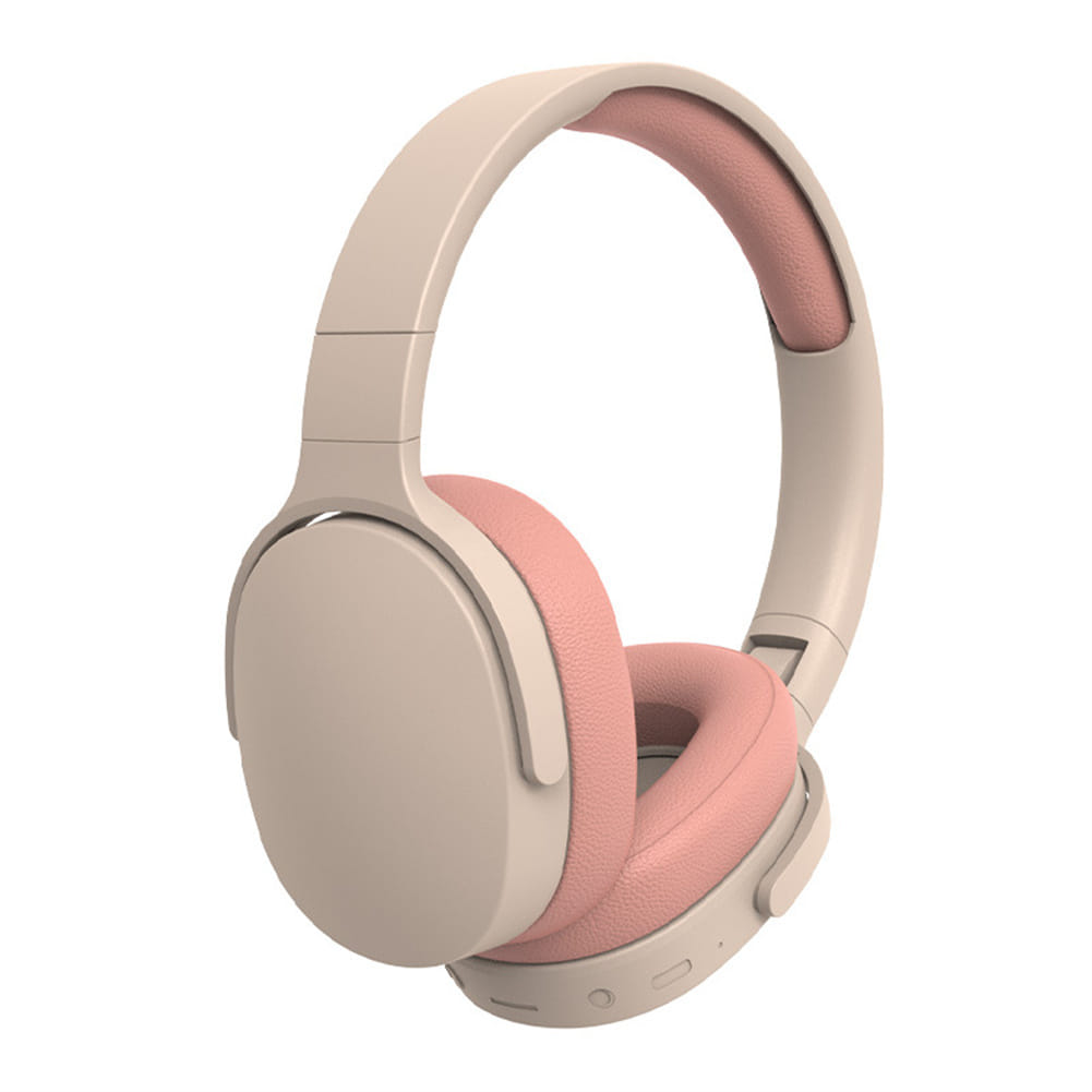 P2961 Bluetooth Headset In-Ear Stereo Hifi Subwoofer Gaming Headphones TF/AUX Music Player With Microphone pink