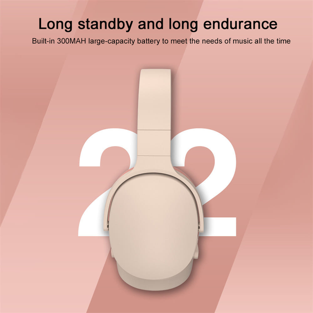 P2961 Bluetooth Headset In-Ear Stereo Hifi Subwoofer Gaming Headphones TF/AUX Music Player With Microphone pink - Image 4