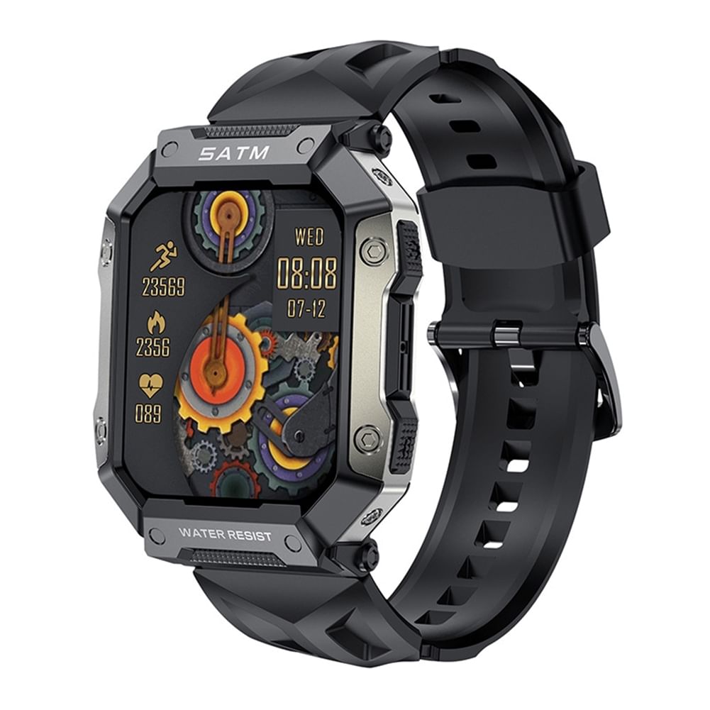 Pg333 Smart Watch Bluetooth-compatible Call Heart Rate Monitor Pedometer Outdoor Sports Smart Bracelet Black