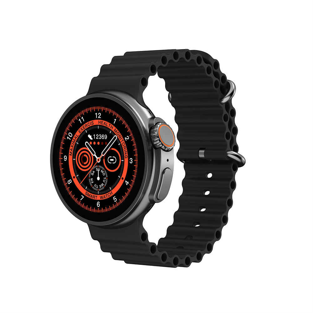K9 Smart Watch 1.39 Inch Round Screen Bluetooth Calling Wireless Charging Sports Fitness Smartwatch Black