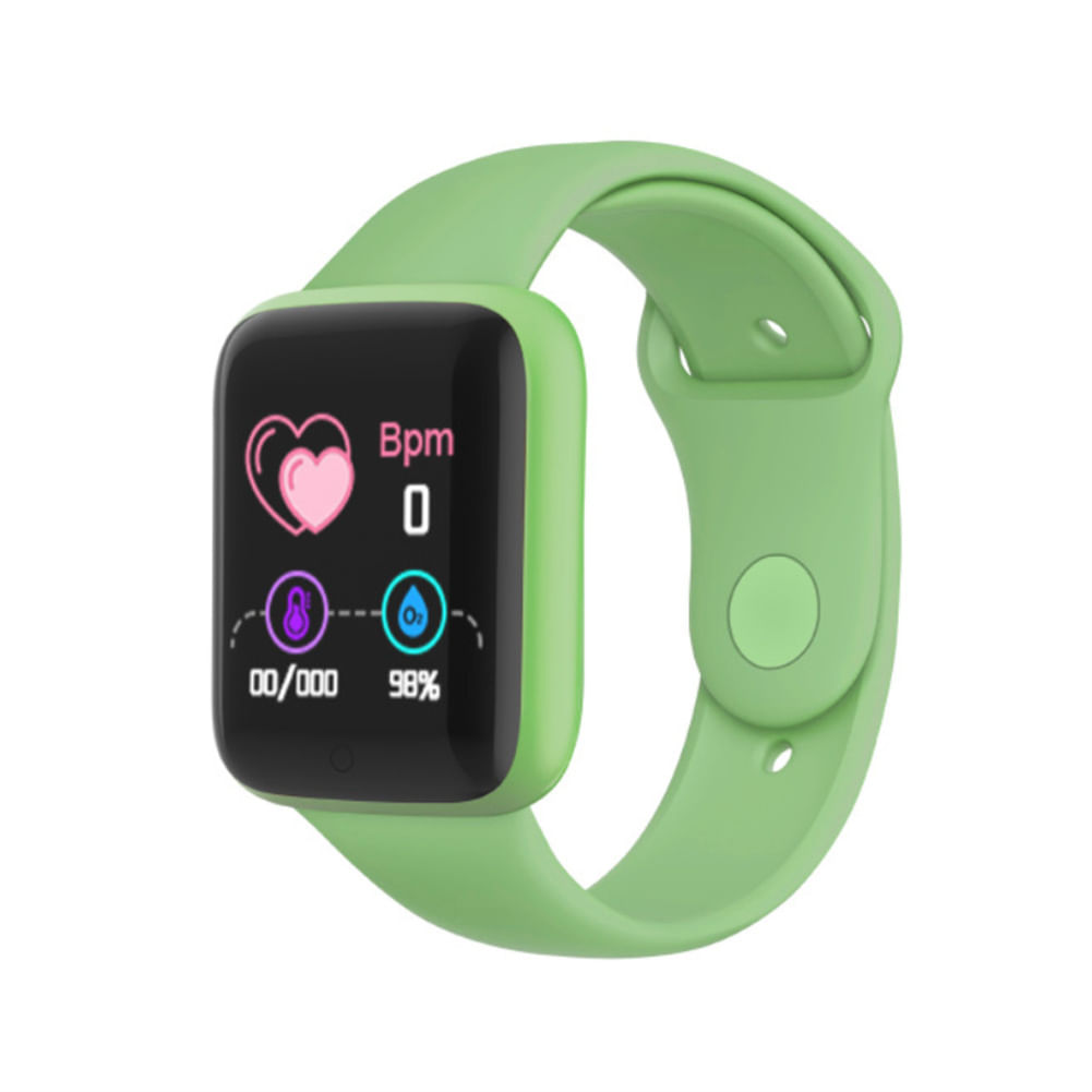 D20s Smart Watch For Men Women Bluetooth Connected Phone Heart Rate Monitor Fitness Sports Smartwatch green