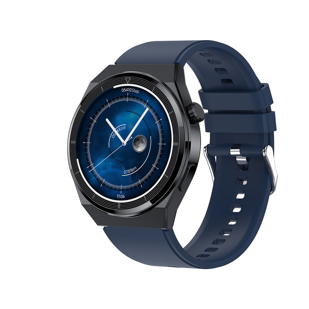 T88 Smart Watch HD 1.32-inch Touch Screen 8763e Bluetooth Call with Encoder Sports Fitness Bracelet Blue